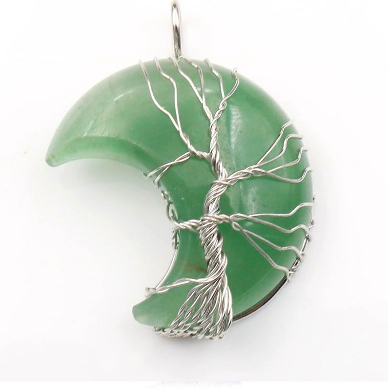 Zielony awenturyn półksiężyc