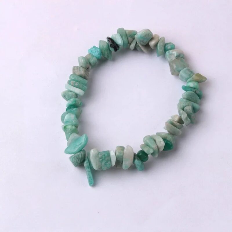 Bransoletka z amazonitem – surowa – harmonia i spokój – uniwersalna