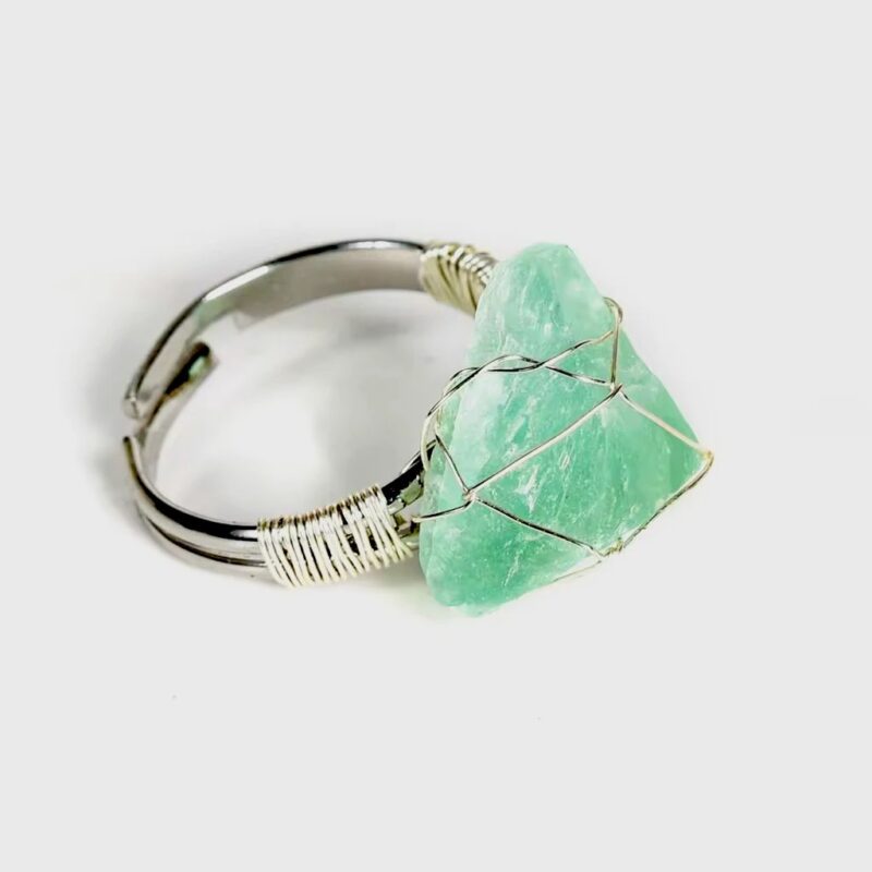 Pierścionek z fluorytem