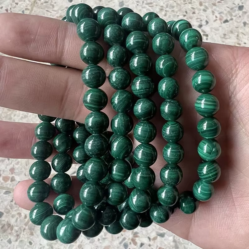 Bransoletka z Malachitem - Koraliki